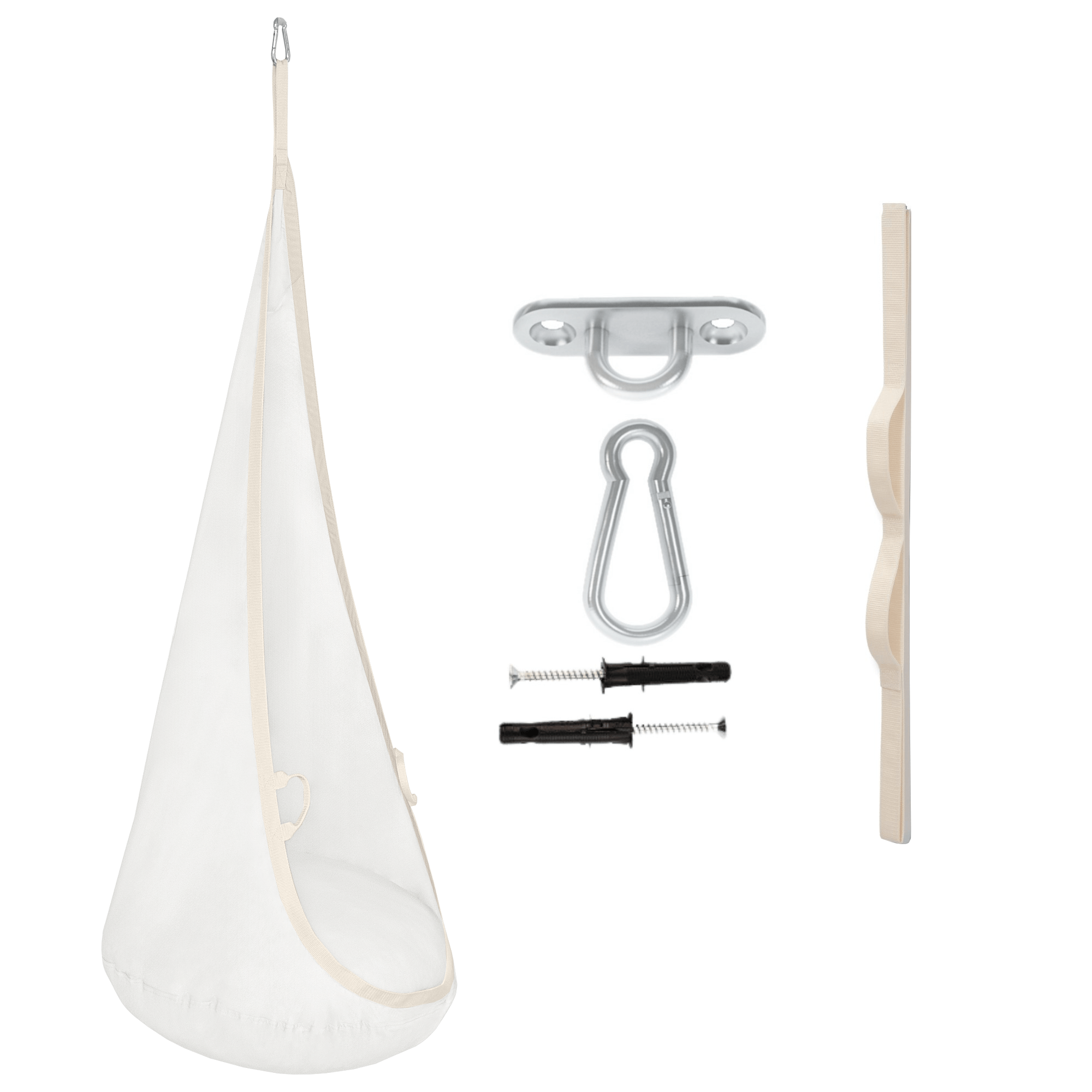 MAMOI® Cocon hamac pour enfant, Fauteuil suspendu pour bebe, Balançoire thérapeutique de coton, Balancoire sensorielle interieur, Jeu sensoriel autisme-1