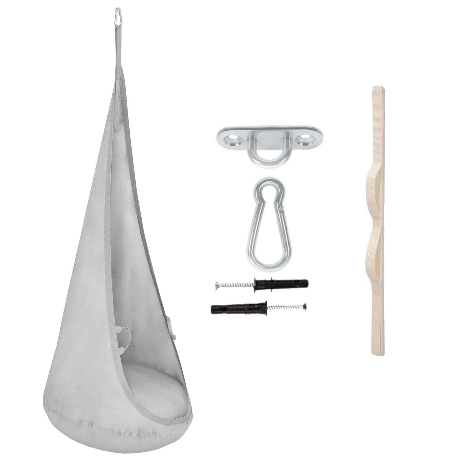 MAMOI® Hängesessel für kinder, Schaukel für kinderzimmer, Hängehöhle, Hängeschaukel, Sensory swing, Schaukeltuch indoor, Hängesack, Tuchschaukel, Babyschaukel, Hängetuch-0