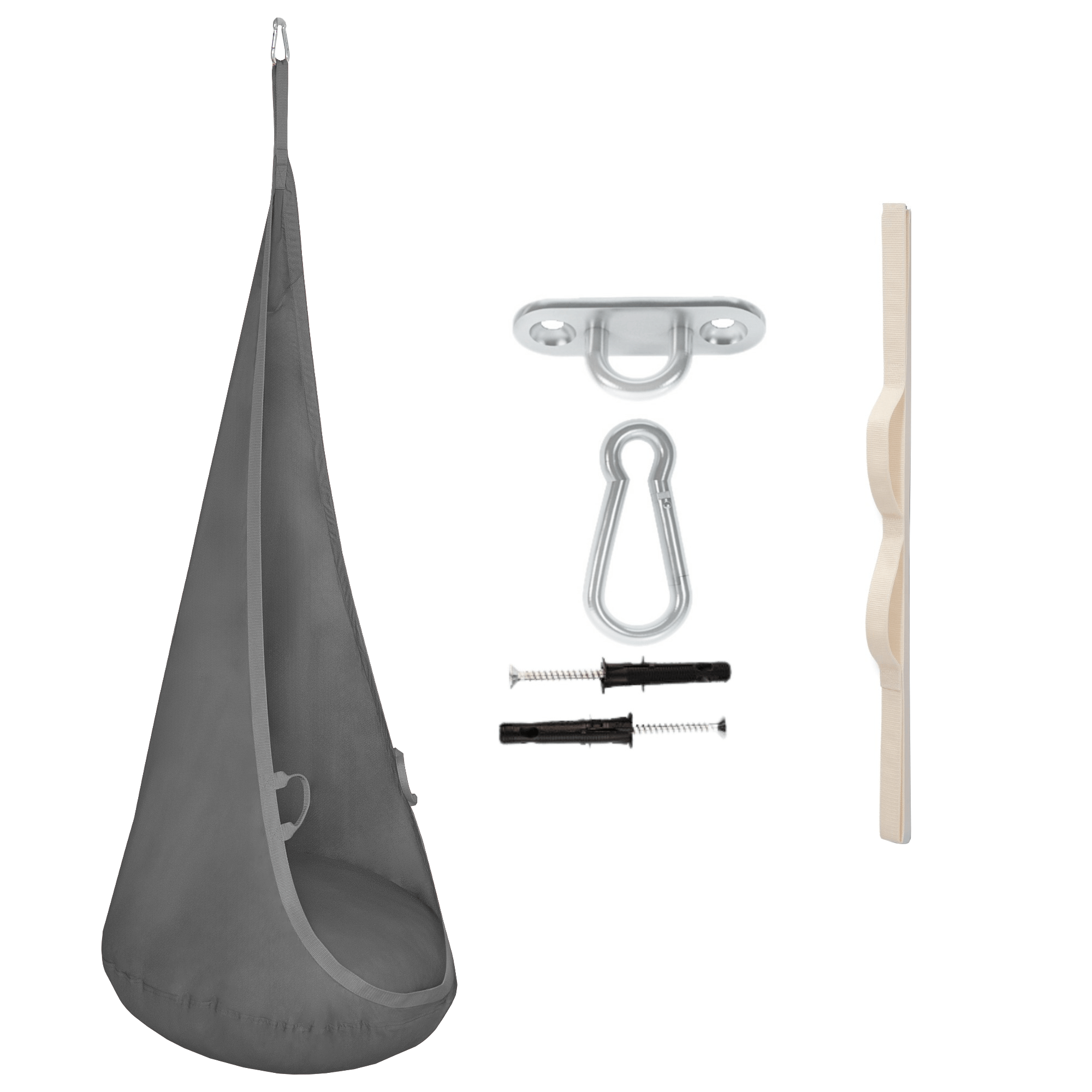 MAMOI® Cocon hamac pour enfant, Fauteuil suspendu pour bebe, Balançoire thérapeutique de coton, Balancoire sensorielle interieur, Jeu sensoriel autisme-0