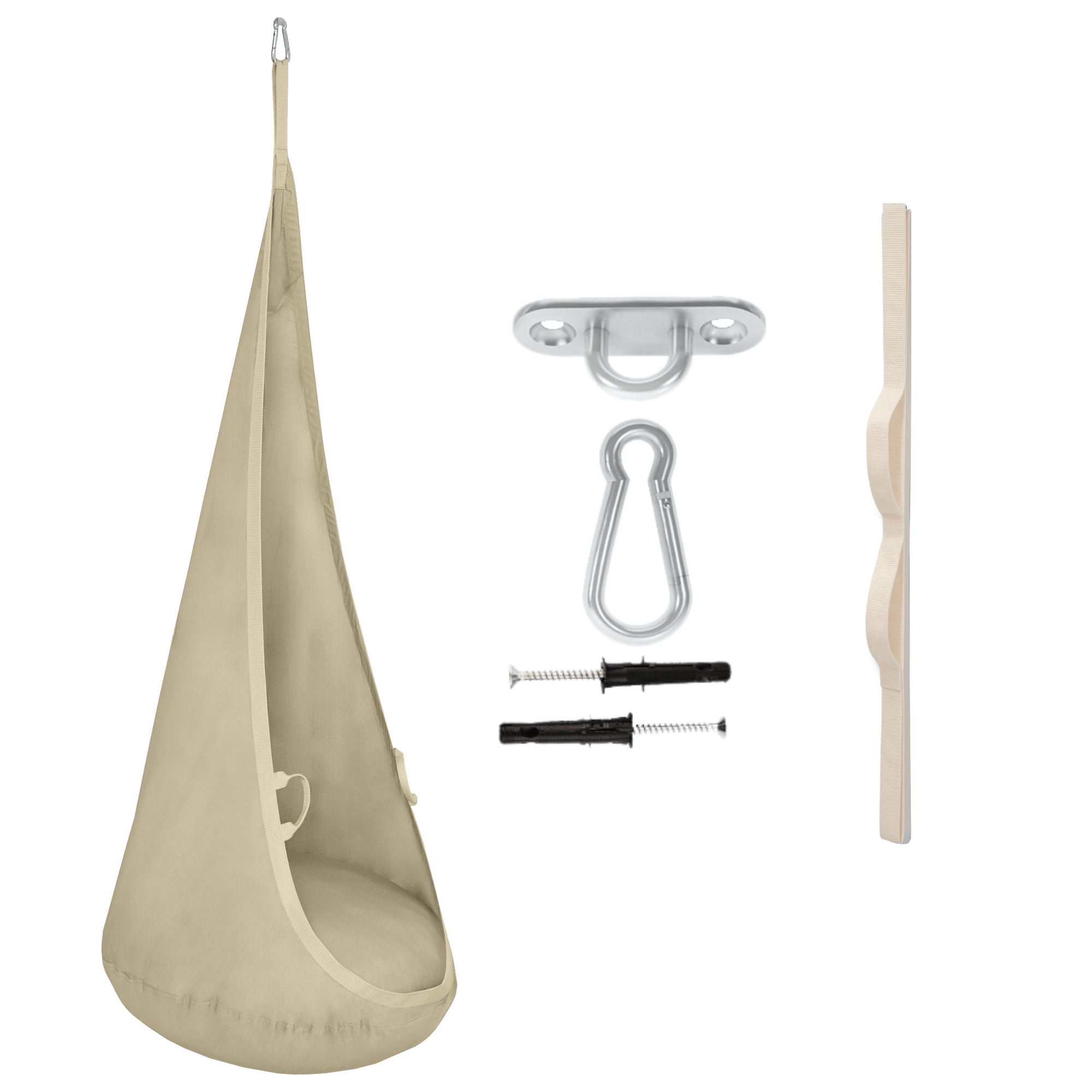 MAMOI® Cocon hamac pour enfant, Fauteuil suspendu pour bebe, Balançoire de coton, Balancoire sensorielle interieur, Jeu sensoriel autisme-0