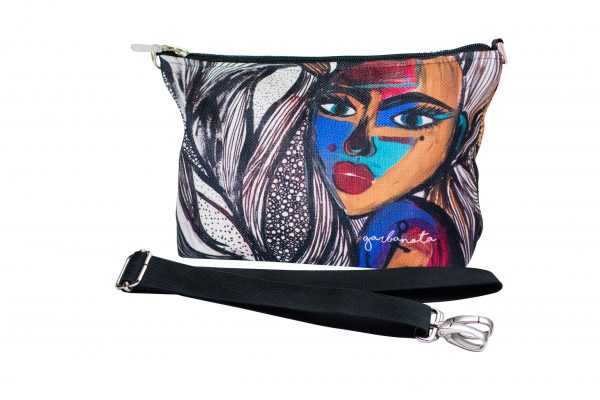 Mermaid Print Shoulder Bag