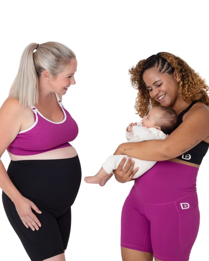 Maternity &amp; Postnatal Active Support Cycling Shorts | Black