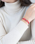 Silver Soho Diamond Cord Bracelet