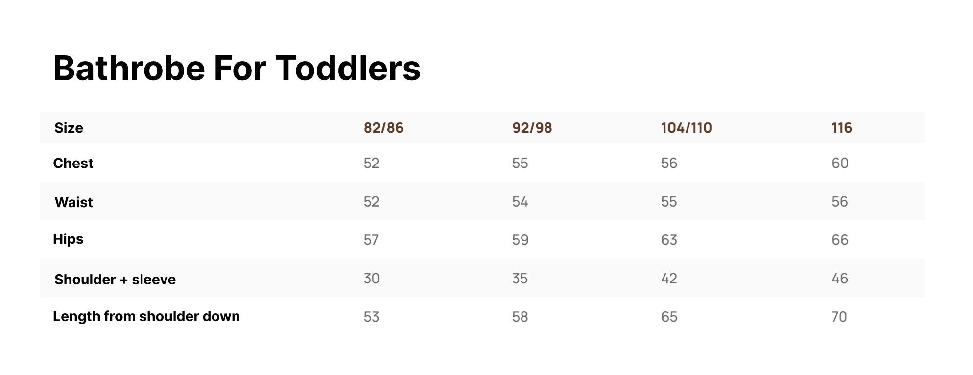 Bamboo Terry Bathrobe for Toddlers