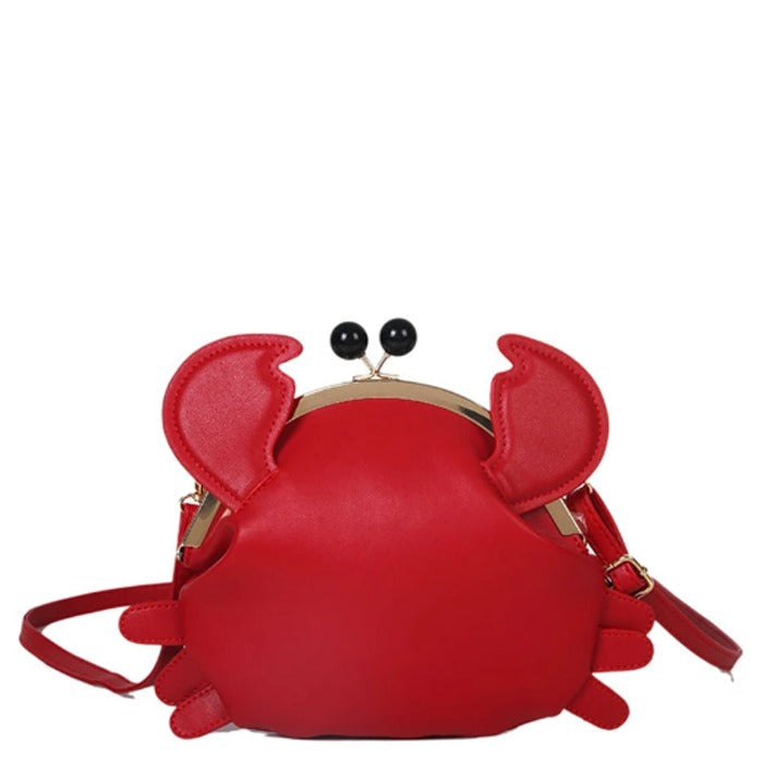 Red Crawling Crab Vegan Leather Cross-Body Bag Brix and Bailey