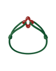 Red Clover Cord Bracelet