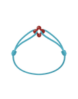 Mini Red Clover Cord Bracelet