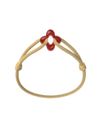 Red Clover Cord Bracelet