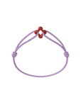Mini Red Clover Cord Bracelet
