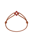 Mini Red Clover Cord Bracelet