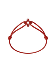 Mini Red Clover Cord Bracelet