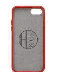 iPhone 7/8 Case, Red Leather