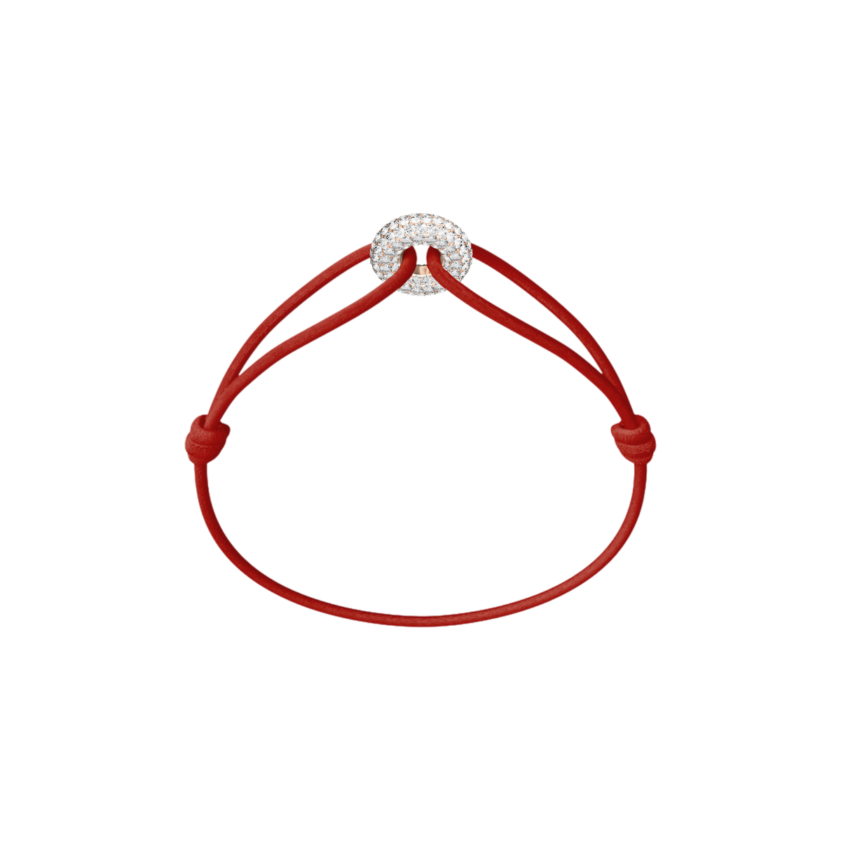 Mini Rose Soho Pavé Cord Bracelet