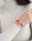 Snow Regent Cord Bracelet