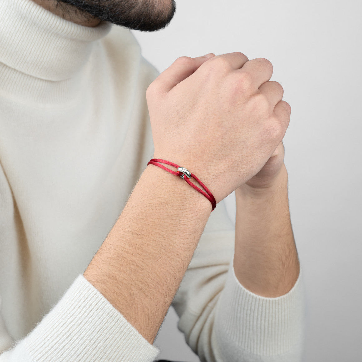 Silver Soho Diamond Cord Bracelet