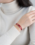 Coral Soho Cord Bracelet