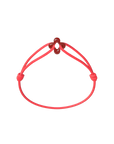 Mini Red Clover Cord Bracelet