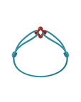 Mini Red Clover Cord Bracelet