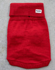 Cherry Red British Wool Dog Jumper