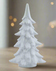 White Snowy Resin Fir Tree