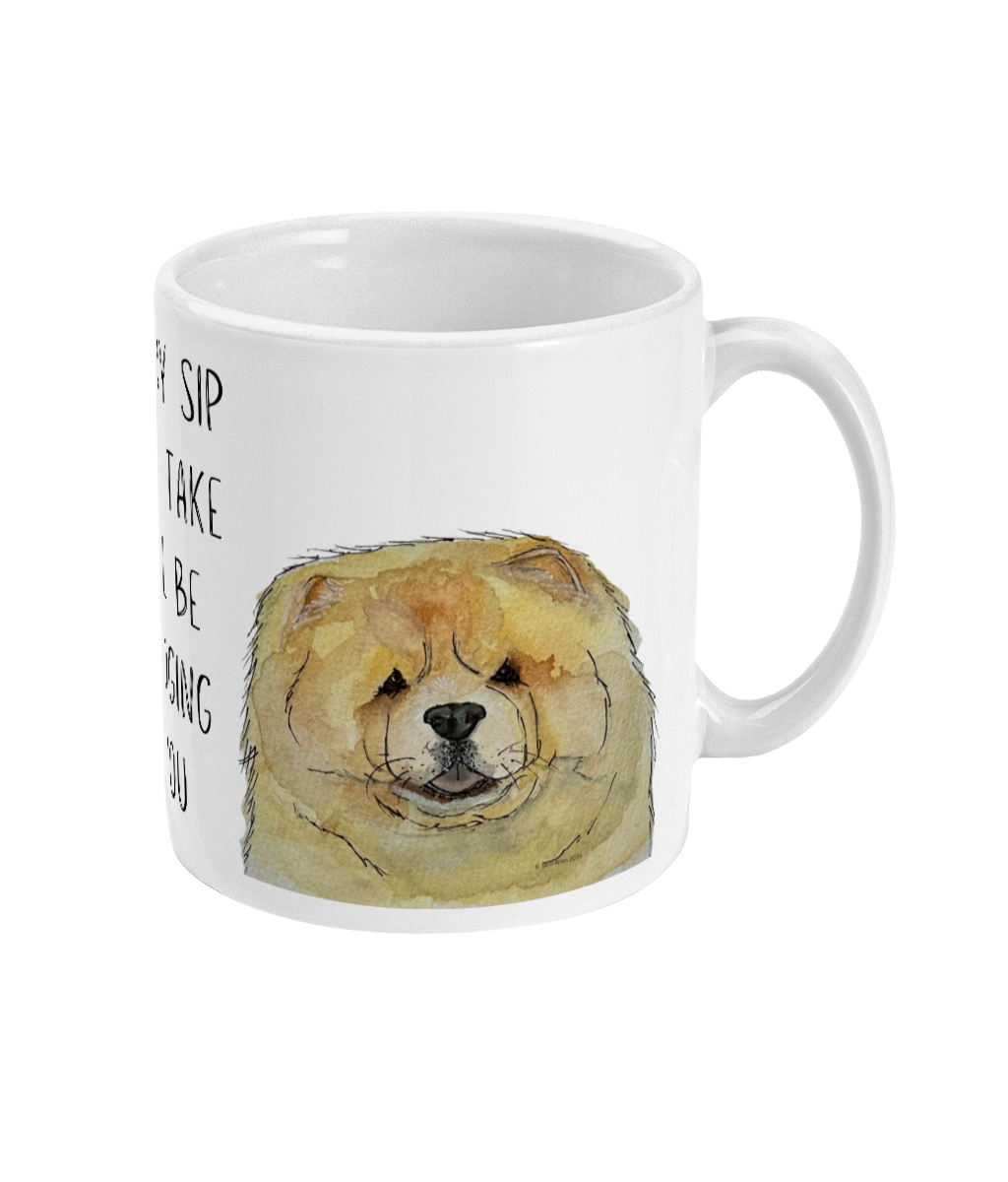 Fawn Chow Chow Mug – "Every Sip You Take, I'll Be Watching You" – Fun &amp; Adorable!
