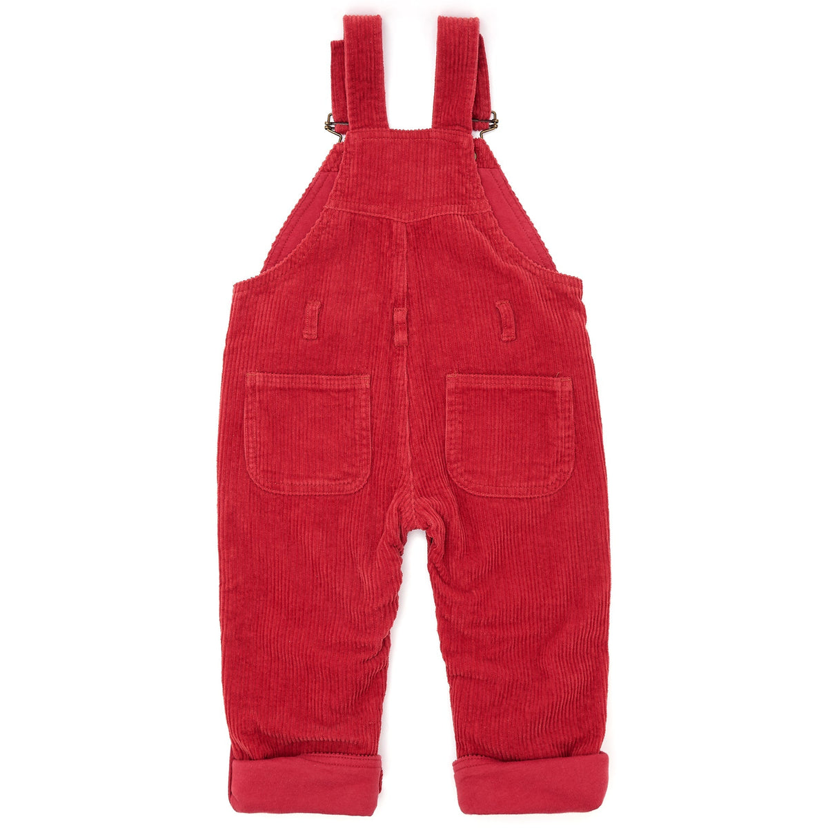 Robin Red Chunky Cord Dungarees