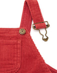 Robin Red Chunky Cord Dungarees