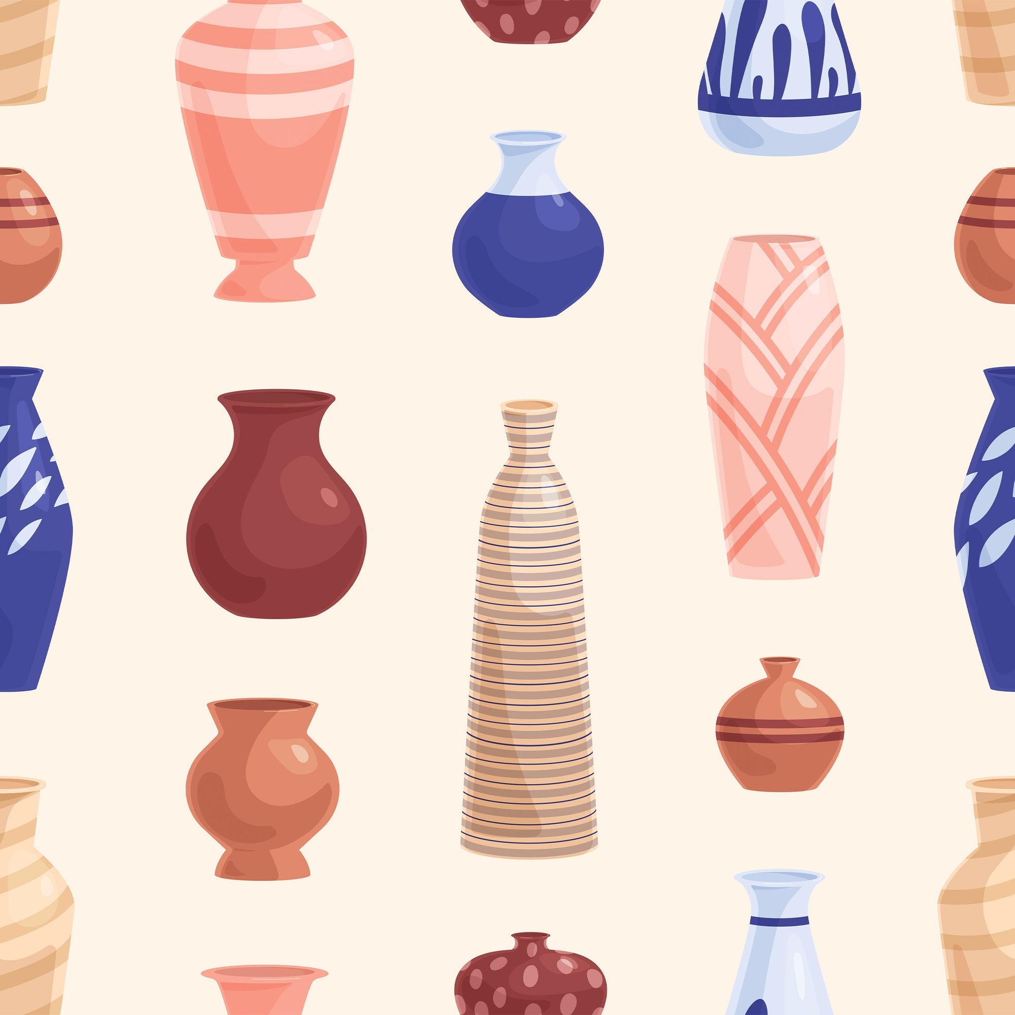 Roma Pottery Vase Wallpaper
