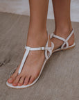 Rosalia T-strap Leather Sandals-0