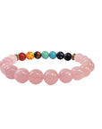 Rose Quartz Chakra Healing and Self Love Bracelet-0