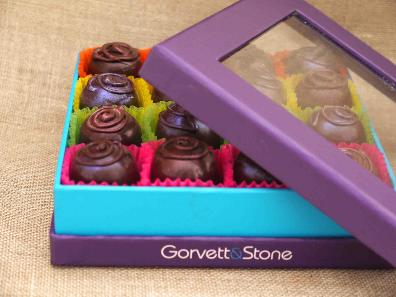 Rose &amp; Violet Fondant Creams in 70% Dark Chocolate