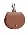 Mini saddle bag coin purse charm - Chestnut