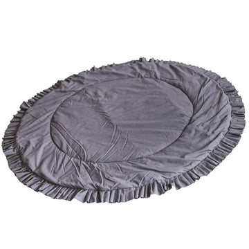 MINICAMP Kids Playmat in Grey - Soft, Hypoallergenic & Handcrafted for Playtime by Minicamp at brixbailey.com