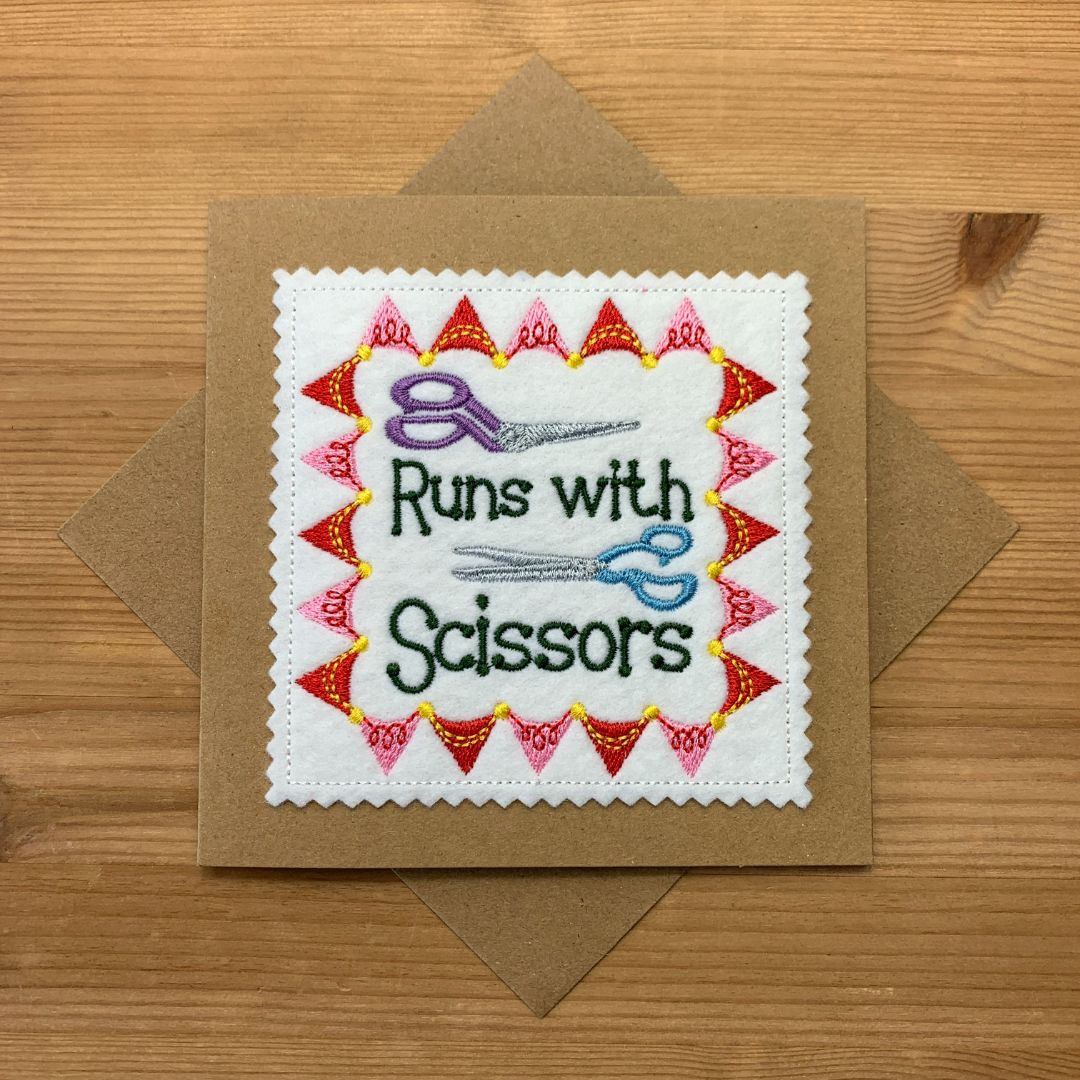 Runs with Scissors card