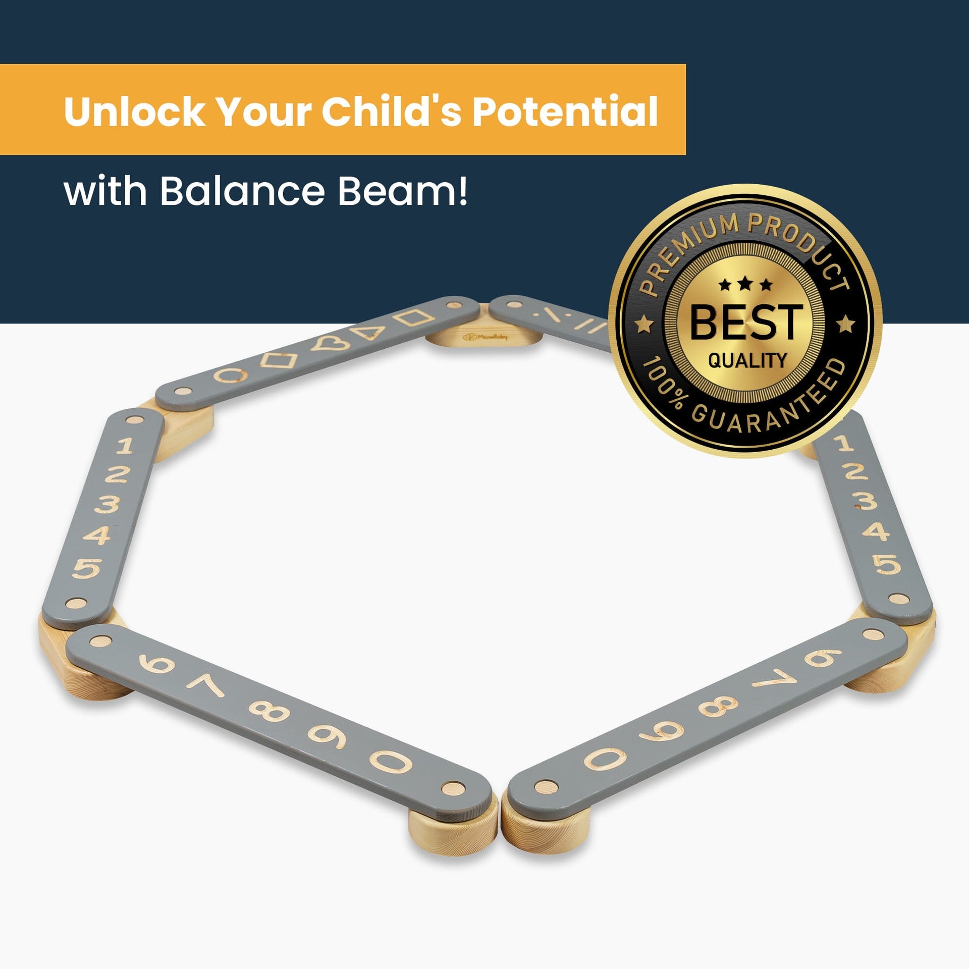 Wooden Balance Beam for Kids – Educational &amp; Eco-Friendly Toy by MeowBaby at www.brixbailey.com