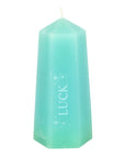 Luck Crystal Candle with Rough Green Aventurine