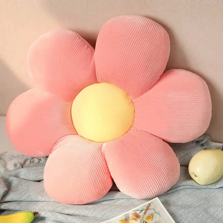 14 Inch Colorful Flower Plush Nursery Decor Pillow