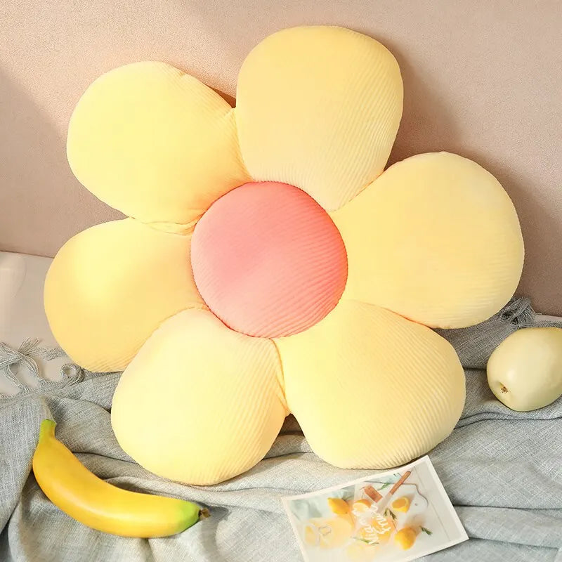14 Inch Colorful Flower Plush Nursery Decor Pillow