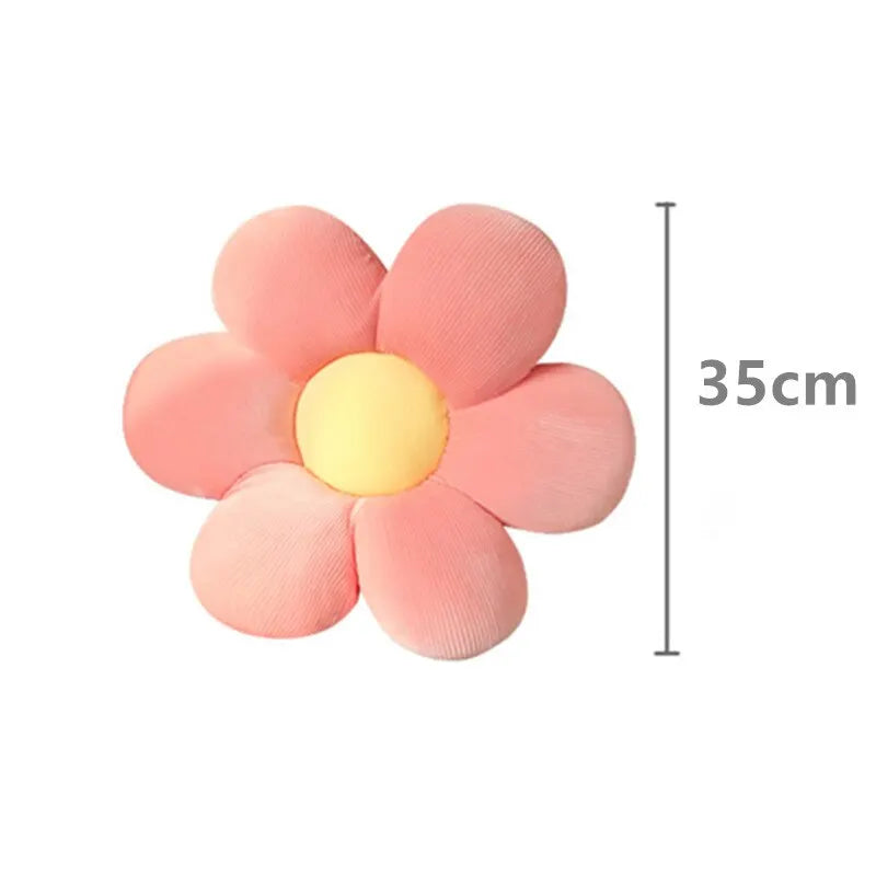 14 Inch Colorful Flower Plush Nursery Decor Pillow