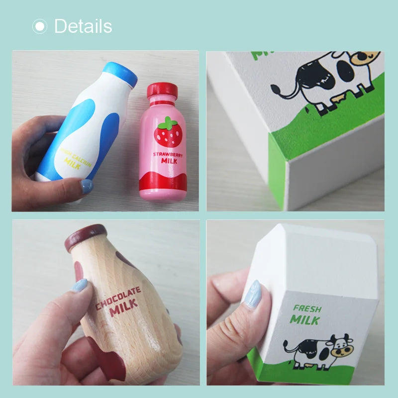 Wooden Toy Food and Beverage Set Multivariant-2