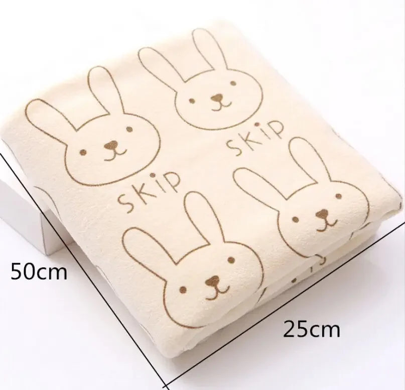 Cute Soft Animal Print Baby Towel - 100cm, 80% Cotton & 20% Polyester for Bathing, Feeding & Comfort by Baby Lamby at brixbailey.com