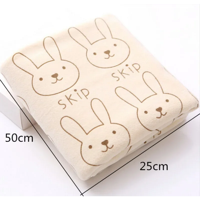 Cute Soft Animal Print Baby Towel - 100cm, 80% Cotton & 20% Polyester for Bathing, Feeding & Sleep by Baby Lamby at brixbailey.com