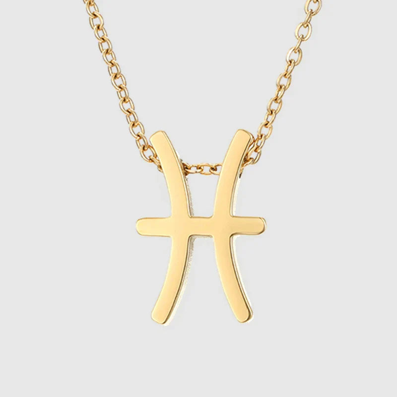 Zodiac Sign Splendour Necklace - Gold/Silver