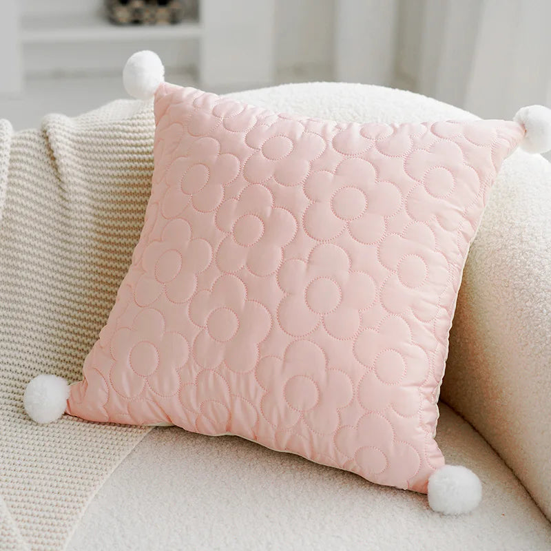 Eco-Friendly Jacquard Pillowcase - 100% Polyester, Non-Toxic, Modern Patchwork Design for Home & Hotel by Baby Lamby at brixbailey.com