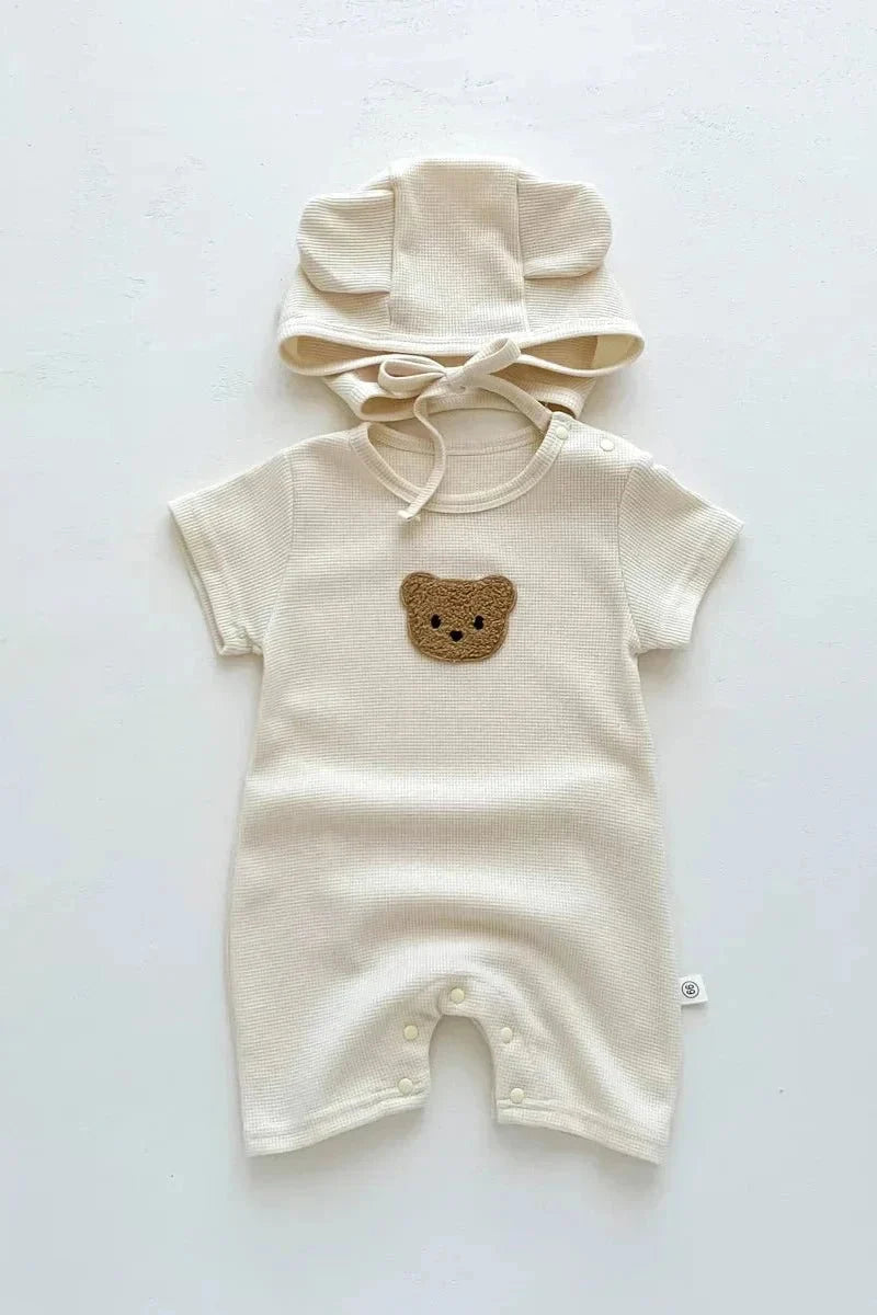 Cool Summer Bear &amp; Bonnet Hat Set