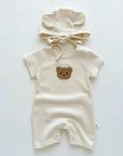 Cool Summer Bear & Bonnet Hat Set