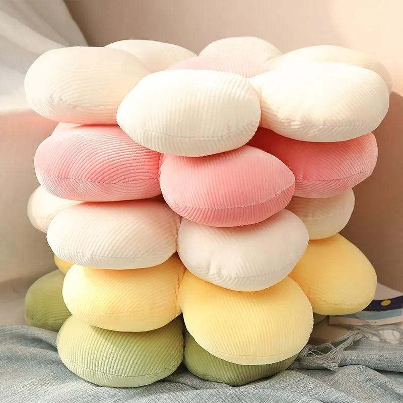 14 Inch Colorful Flower Plush Nursery Decor Pillow