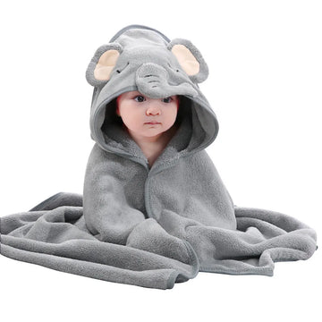 Soft Baby Bath Towel - Square Polyester/Cotton for 0-12 Months - Model FW01 by Baby Lamby at brixbailey.com
