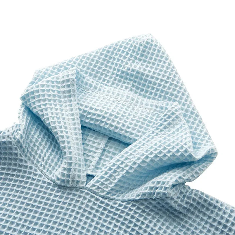 Cotton Waffle Hooded Baby Bath Towels