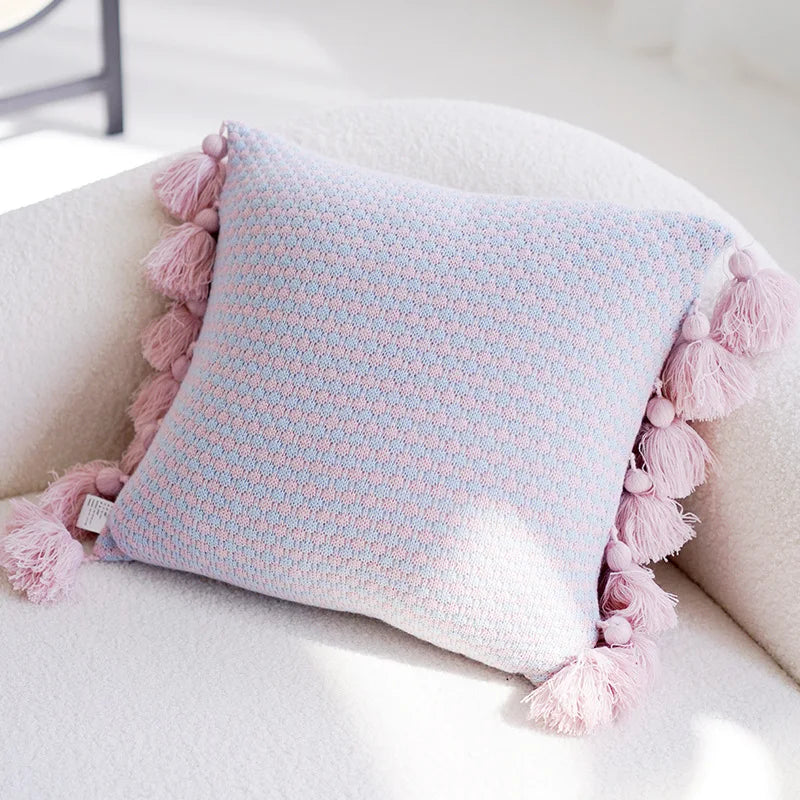 Eco-Friendly Jacquard Pillowcase - 100% Polyester, Non-Toxic, Modern Patchwork Design for Home & Hotel by Baby Lamby at brixbailey.com